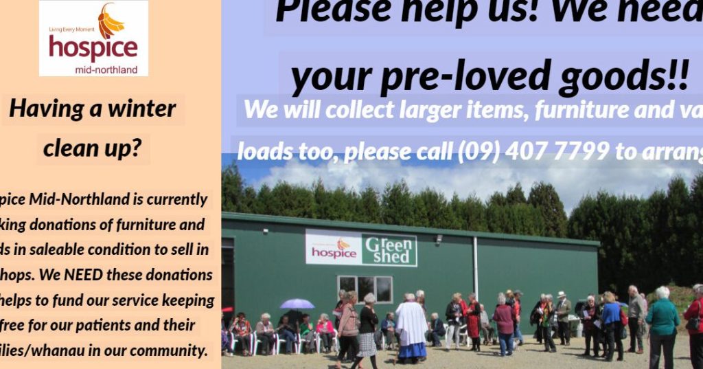 hospice mid northland furniture op shop